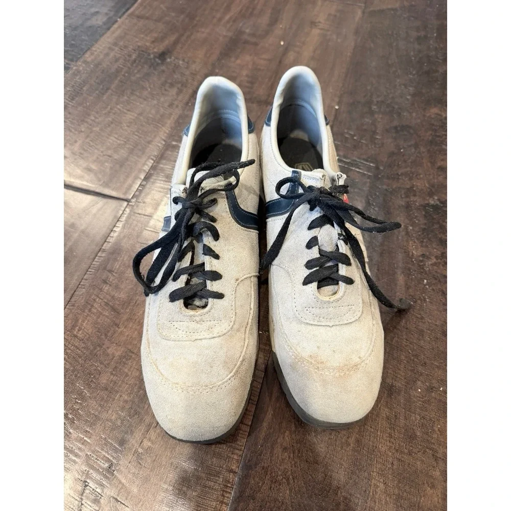Mens New Gray Suede Sneakers By Knapp Size 10‎ Vibram Soles